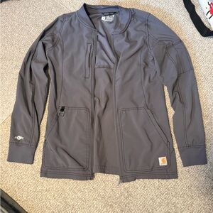 Carhartt Grey Force Essentials Scrub Jacket